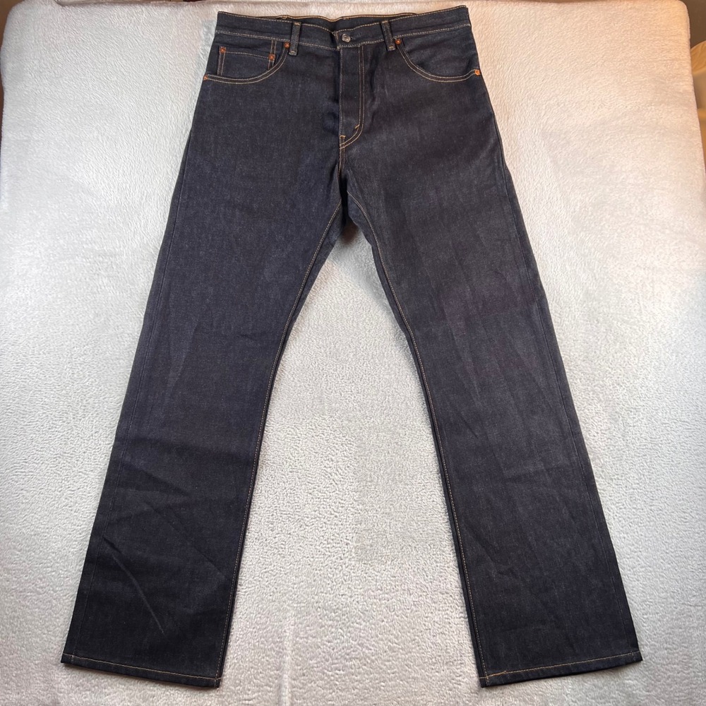 Levi's 517 Mens Bootcut Jeans Indigo Rigid Denim W34 L32 Dark Wash 00517-0217
